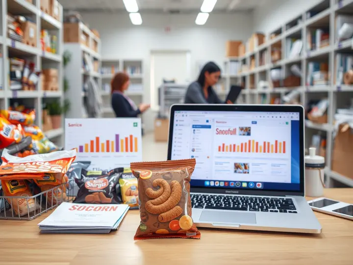 食品企业产品展示与电商运营场景